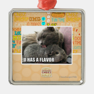 U HAS A FLAVOR METAL ORNAMENT