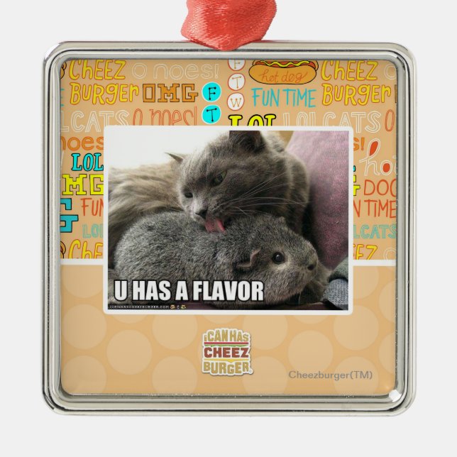 U HAS A FLAVOR METAL ORNAMENT (Front)