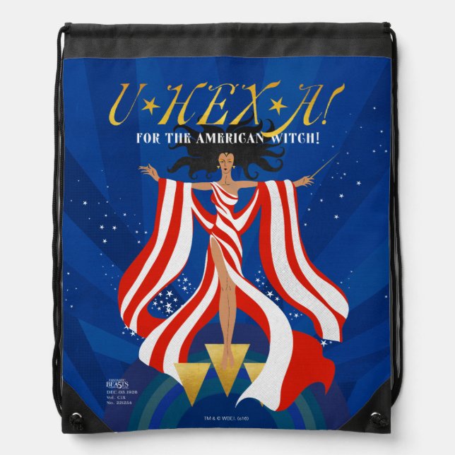 U HEX A Magazine Drawstring Bag (Front)