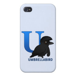U is for Umbrellabird Case Savvy iPhone 4 Matte Finish Case