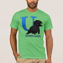 U is for Umbrellabird Men's Basic American Apparel T-Shirt