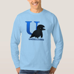 U is for Umbrellabird Men's Basic Long Sleeve T-Shirt