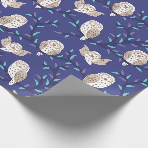 U is for Ural Owl _ Wrapping Paper