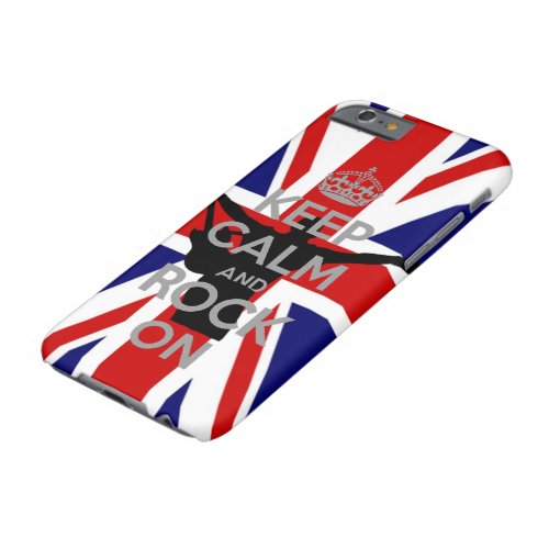 UK Flag Keep calm and Rock on Very Cool Barely There iPhone 6 Case