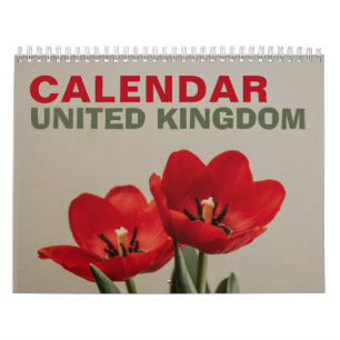 U.K. Nature Wall Calendar with Holidays 2026