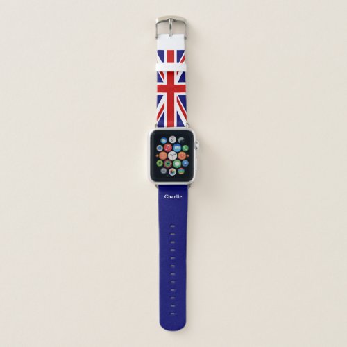 UK Union Jack Flag for United Kingdom Apple Watch Band