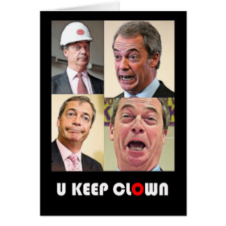 U KEEP CLOWN CARDS