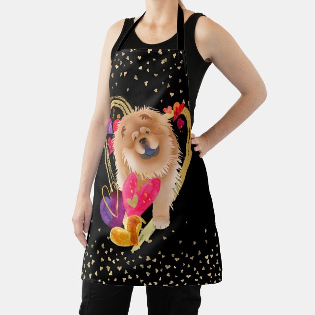 U MAKE MY HEART GO BLING - Chow apron (Insitu)