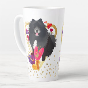 U MAKE MY HEART GO BLING -Lapphund latte mug