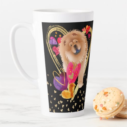 U MAKE MY HEART GO BLING _ RedChow latte mug