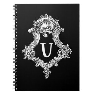 U Monogram Initial Notebook