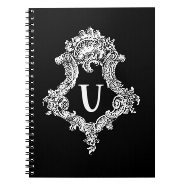 U Monogram Initial Notebook (Front)