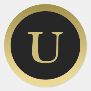 Letter U' Sticker