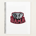 U of A Elephant Mascot with BAMA Wordmark Planner<br><div class="desc">Charge into game day with this spirited University of Alabama design, combining the powerful elephant mascot with the bold "BAMA" wordmark. This graphic embodies the passionate energy and shorthand pride of the Crimson Tide fanbase. It's a perfect representation of your connection to the team and the excitement of Alabama athletics,...</div>