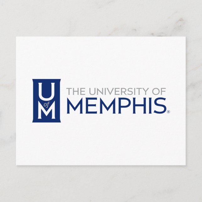 U of M University of Memphis Postcard (Front)