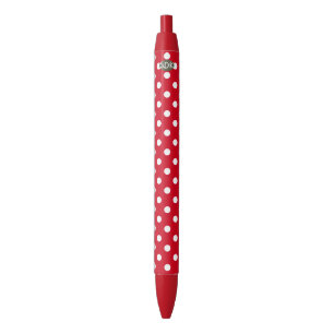 U pick Background Color Polka Dots White Pen