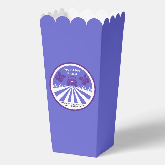 U-Pick Blueberry Farm Promotion Favor Boxes (Back)