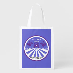 U-Pick Blueberry Farm Promotion Grocery Bag