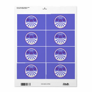 U-Pick Blueberry Farm Promotion Label