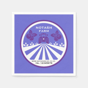 U-Pick Blueberry Farm Promotion Napkins
