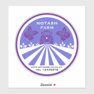 U-Pick Blueberry Farm Promotion Sticker