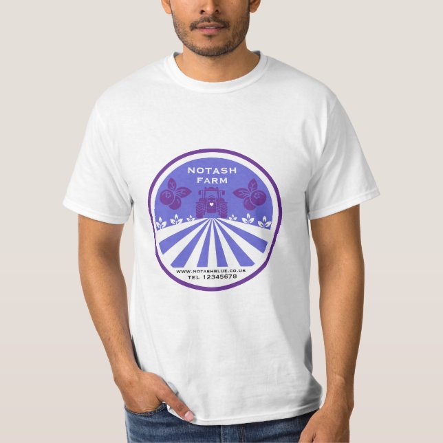 U-Pick Blueberry Farm Promotion T-Shirt (Front)