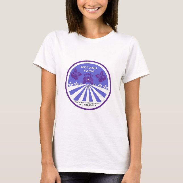 U-Pick Blueberry Farm Promotion T-Shirt (Front)