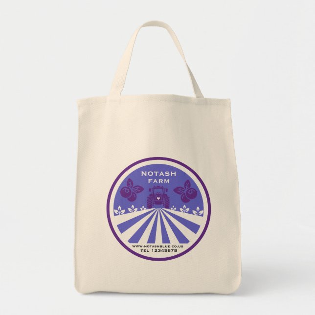 U-Pick Blueberry Farm Promotion Tote Bag (Front)