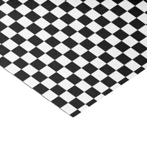 U_pick Color Black Checkered Tiles Tissue Paper