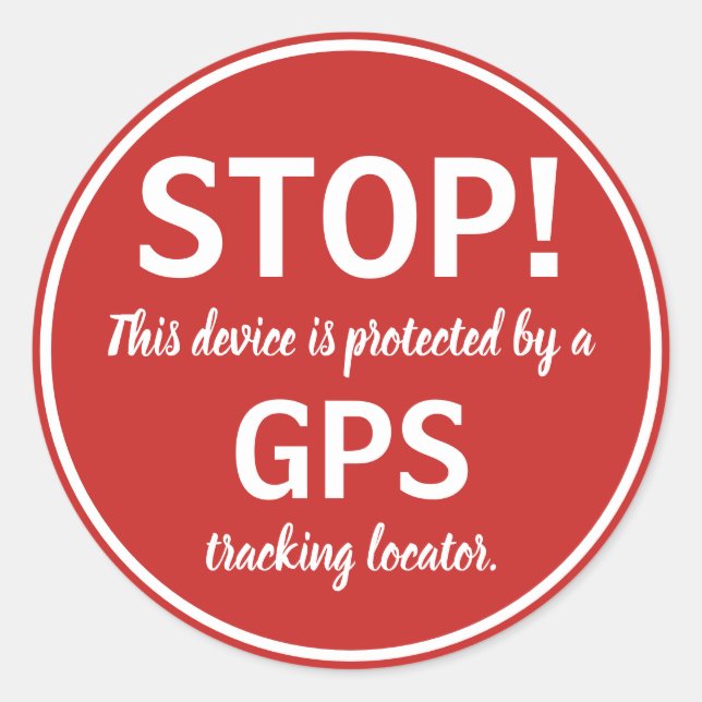 U-pick Color/ GPS Tracking Locator Sticker (Front)