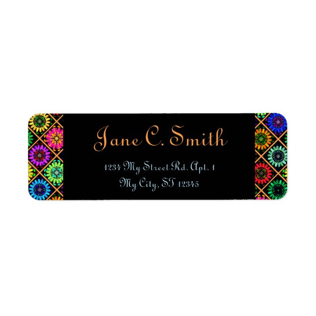 U Pick Color/ Radiant Scrapbook Flowers on Display Label (Front)