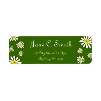 U-pick Color/ Whimsical Wildflower Daisy Sprinkles Label