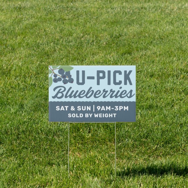 U-Pick Farm Blueberry Sign (Insitu)