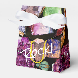 U Rock! Colorful Gemstone Favor Box Personalized