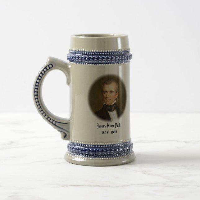 U.S.A. 11th President (Collectable Mug) Beer Stein (Left)