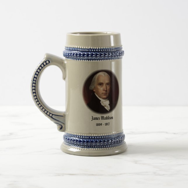 U.S.A. 4th President (Collectable Mug) Beer Stein (Left)