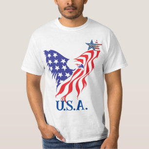 "U.S.A." American Eagle Monogram T-Shirt