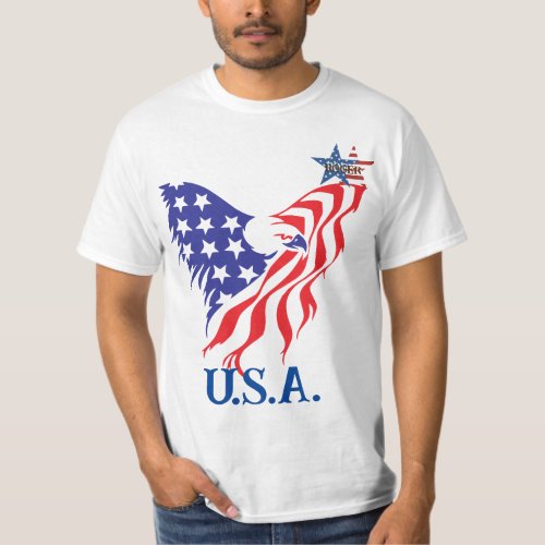 USA American Eagle Monogram T_Shirt