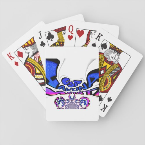 USA beautiful amazing text quote design Playing Cards