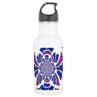 U.S.A beautiful amazing text quote design Water Bottle