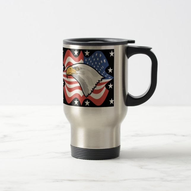 U.S.A. Eagle Travel Mug (Right)