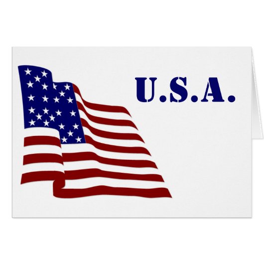 U.S.A. Flag Cards (Front Horizontal)