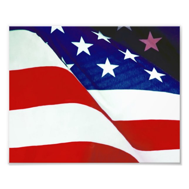 U.S.A. Flag Photo Print (Front)
