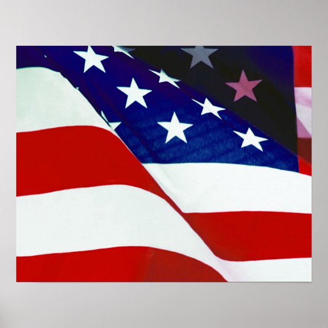 U.S.A. Flag Poster (Front)