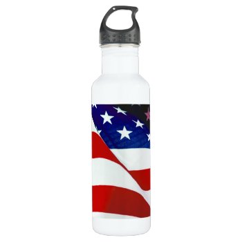U.s.a. Flag Water Bottle by Lasting__Impressions at Zazzle