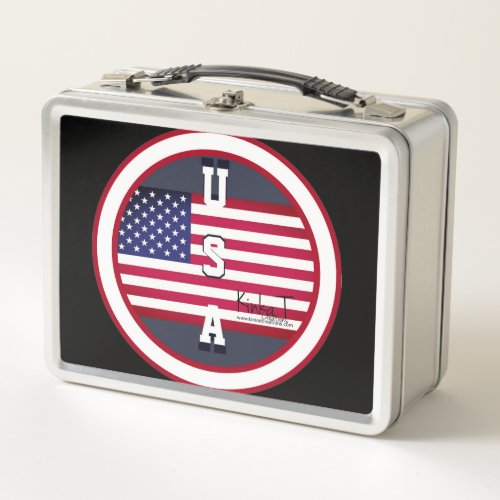 USA Kinka T Creations Metal Lunch Box