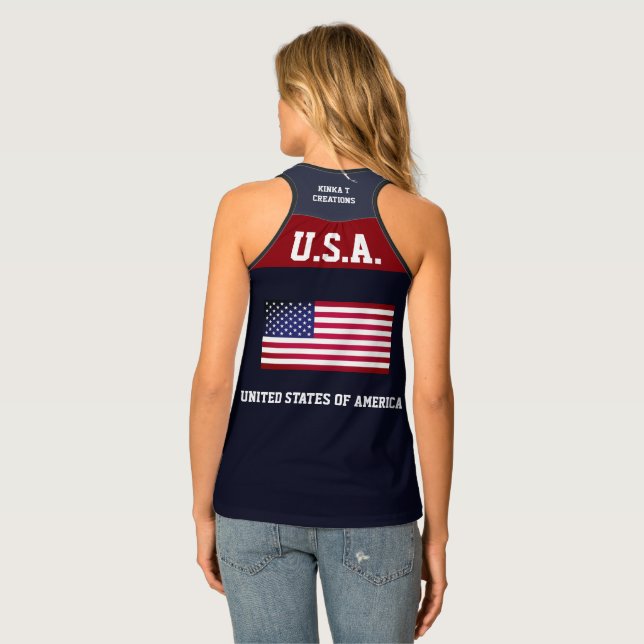 U.S.A. Kinka T Creations Tank Top (Back Full)