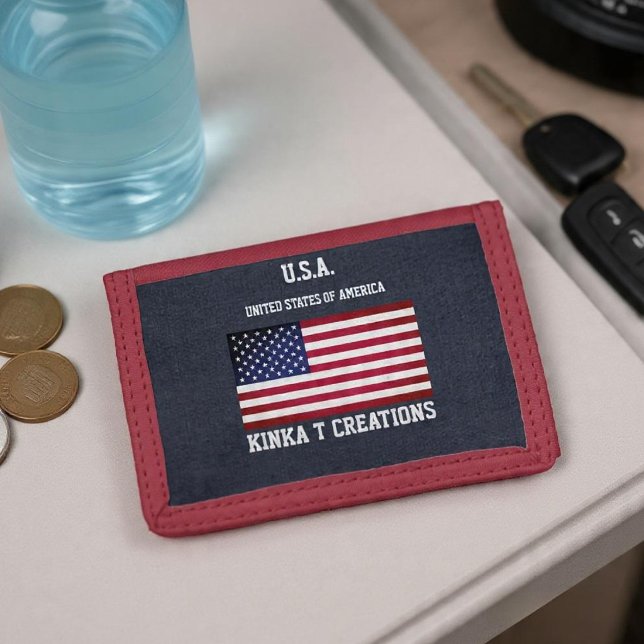 U.S.A. Kinka T Creations Trifold Wallet (Creator Uploaded)