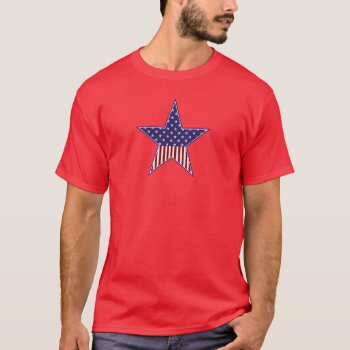 U.s.a. Patriotic Flag Design T-shirt by Lasting__Impressions at Zazzle