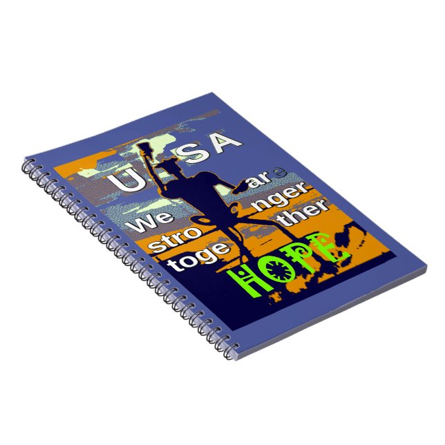 U.S.A  Stronger Together Notebook (Right Side)